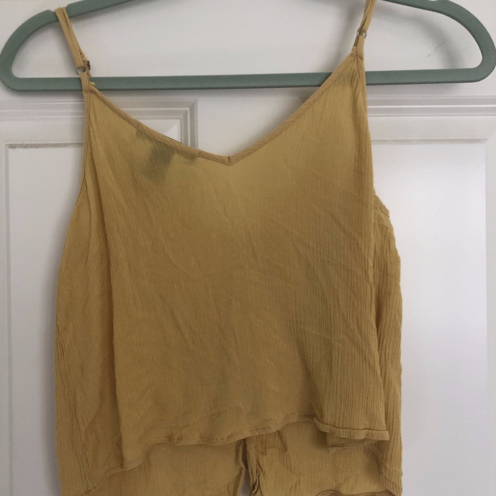 Yellow Button-Up Tank Top - Picture 2 of 3
